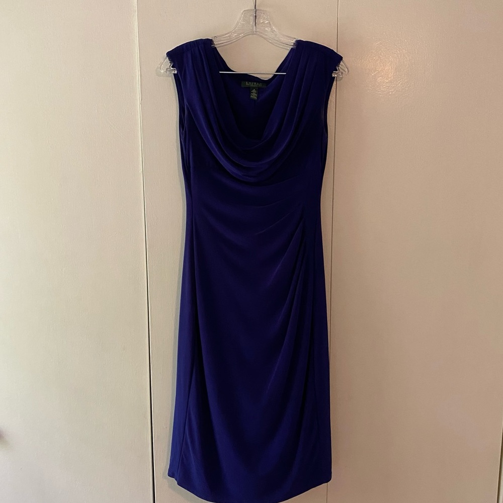 Lauren by Ralph Lauren blue cocktail dress